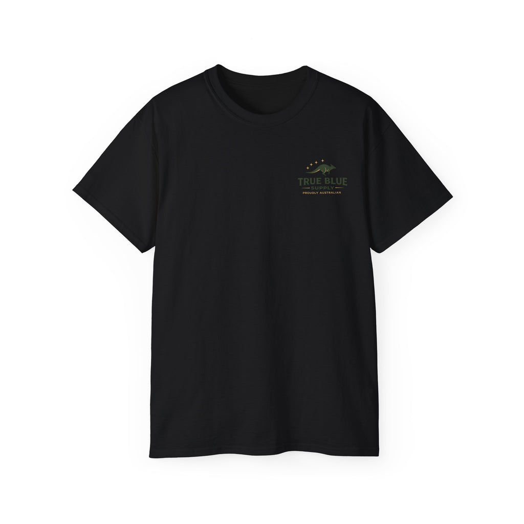 This Is Home Heavy Tee – Green & Gold Edition