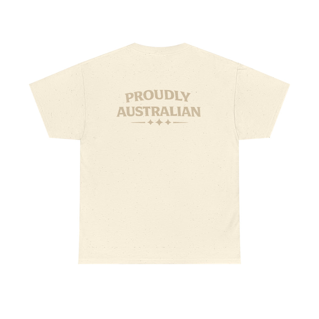 Proudly Australian Classic Tee – Sandy Taupe Edition