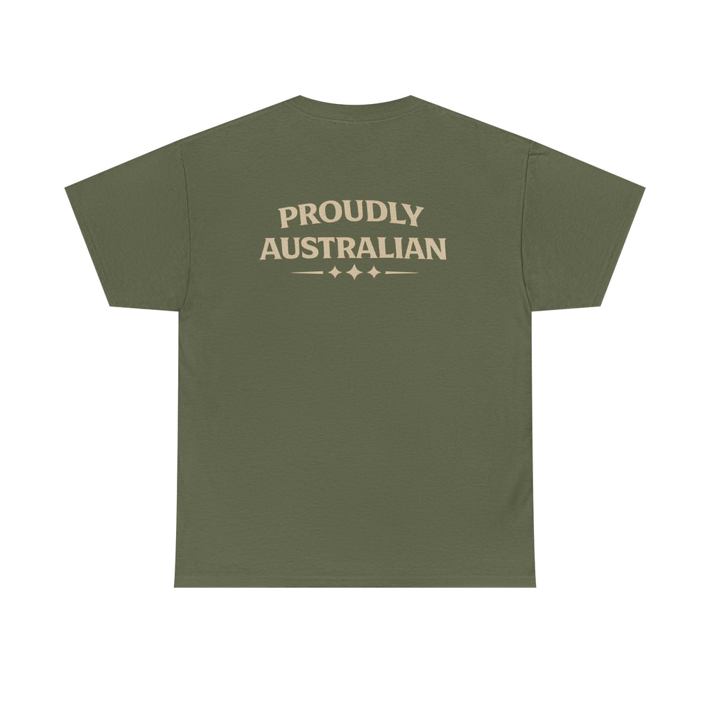 Proudly Australian Classic Tee – Sandy Taupe Edition